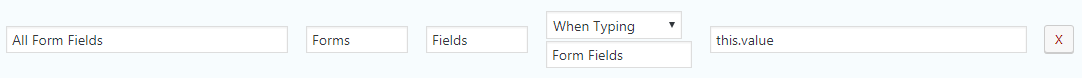 Form fields entry tracking manual